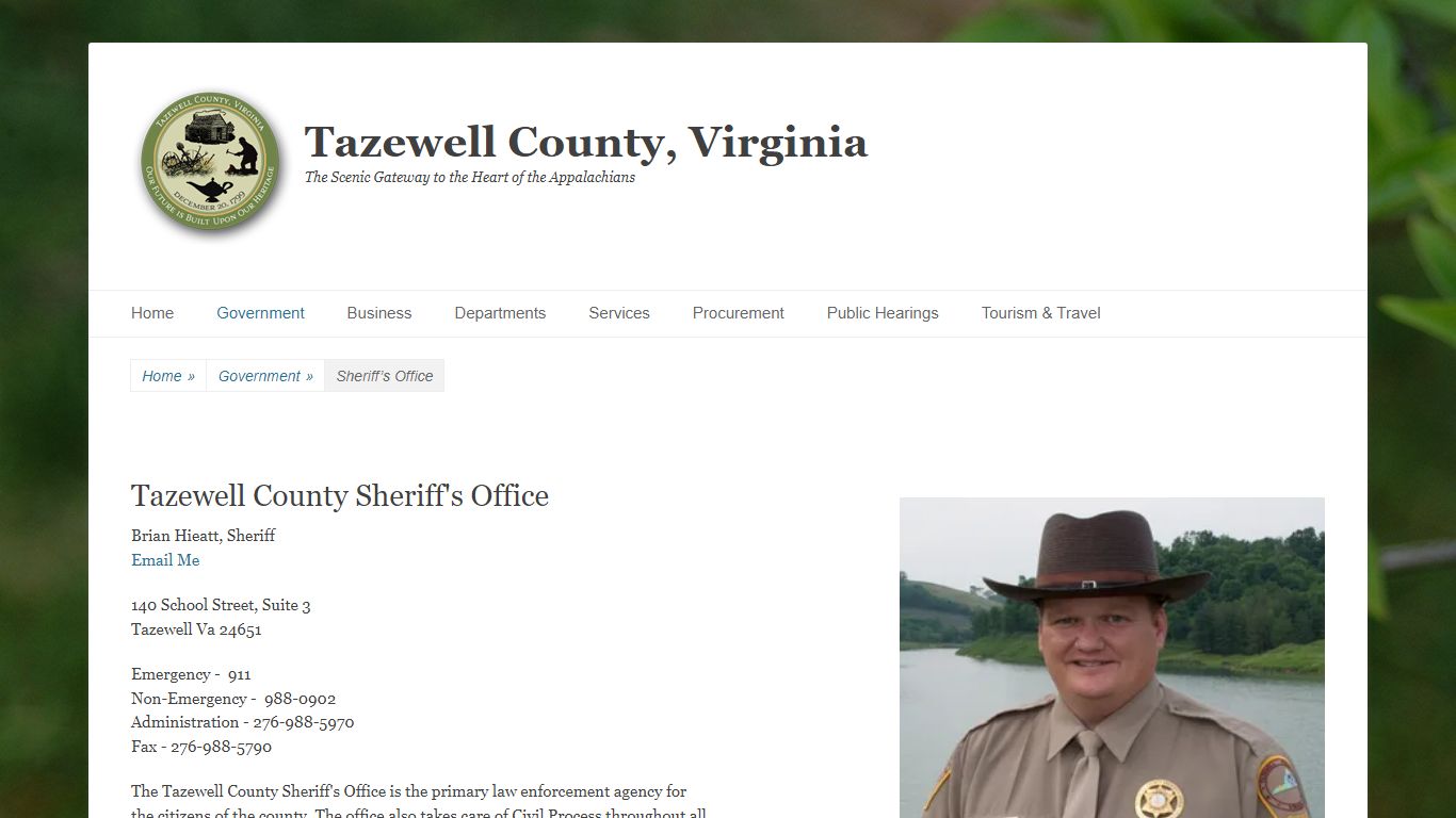 Sheriff’s Office – Tazewell County, Virginia