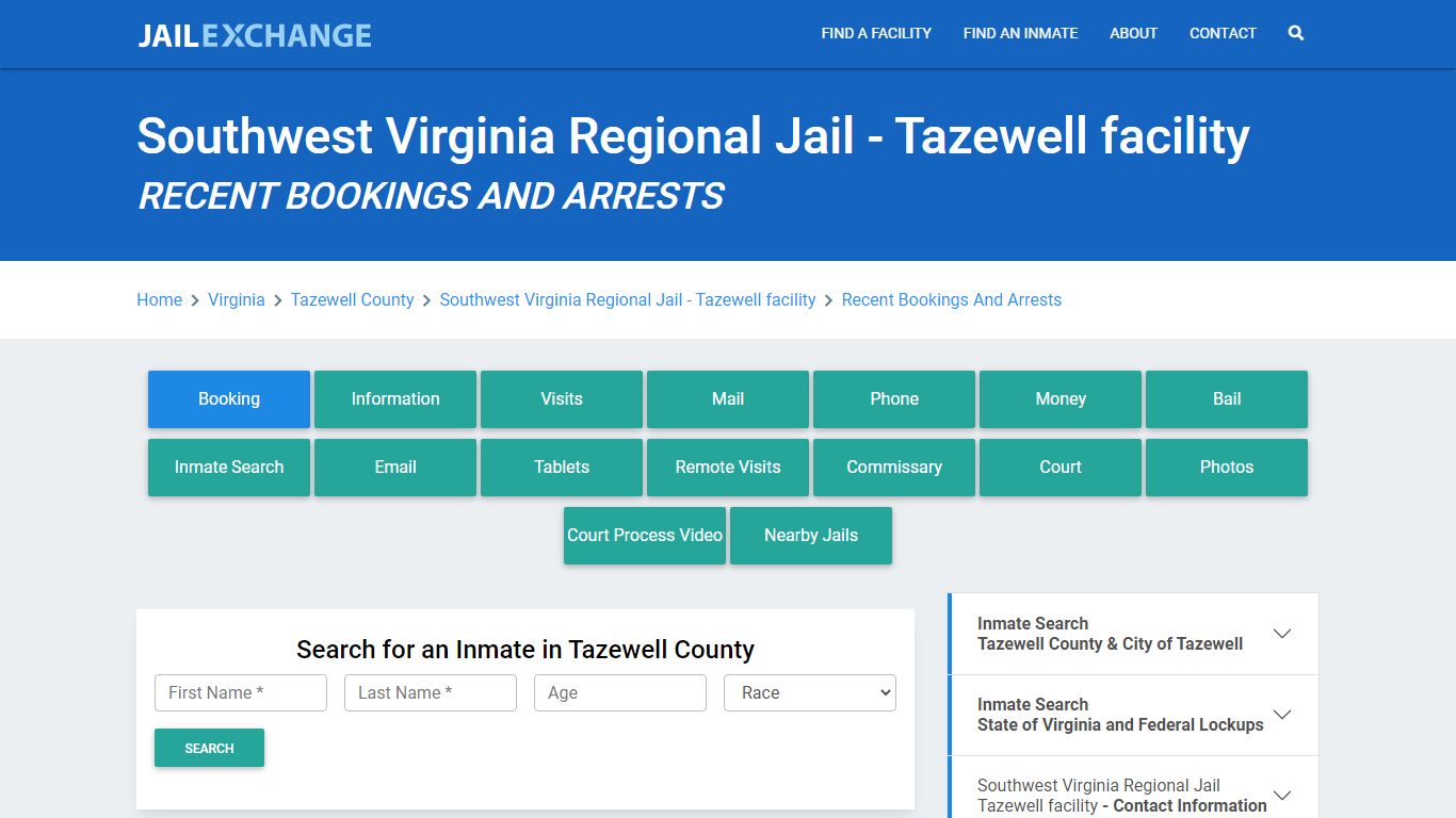 Southwest Virginia Regional Jail - Tazewell facility